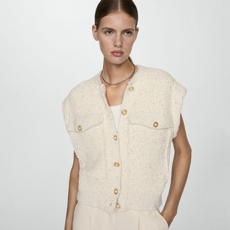 MANGO - Chaleco Mujer Mango