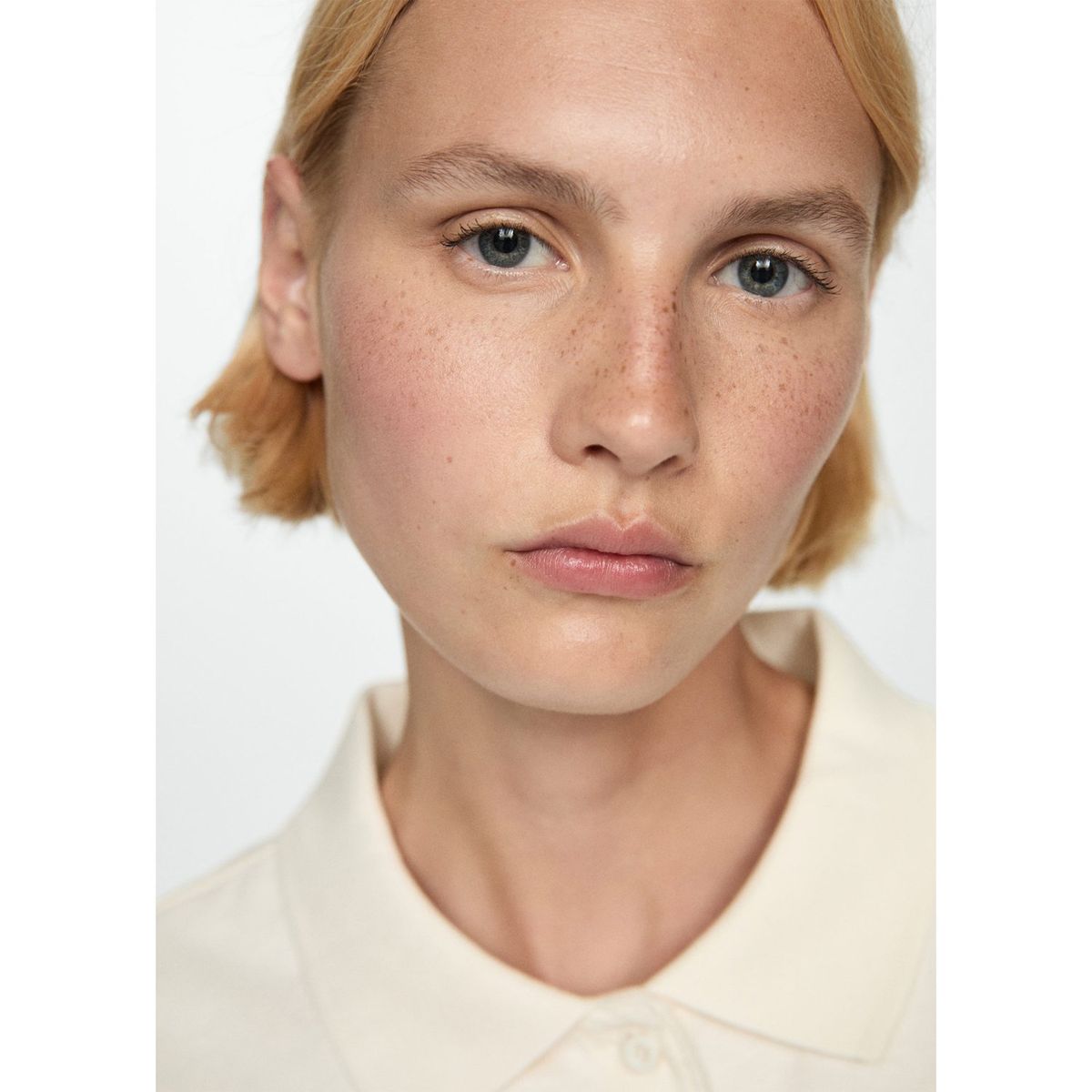 MANGO - Polo Manga Corta 100% Algodón Mujer Mango