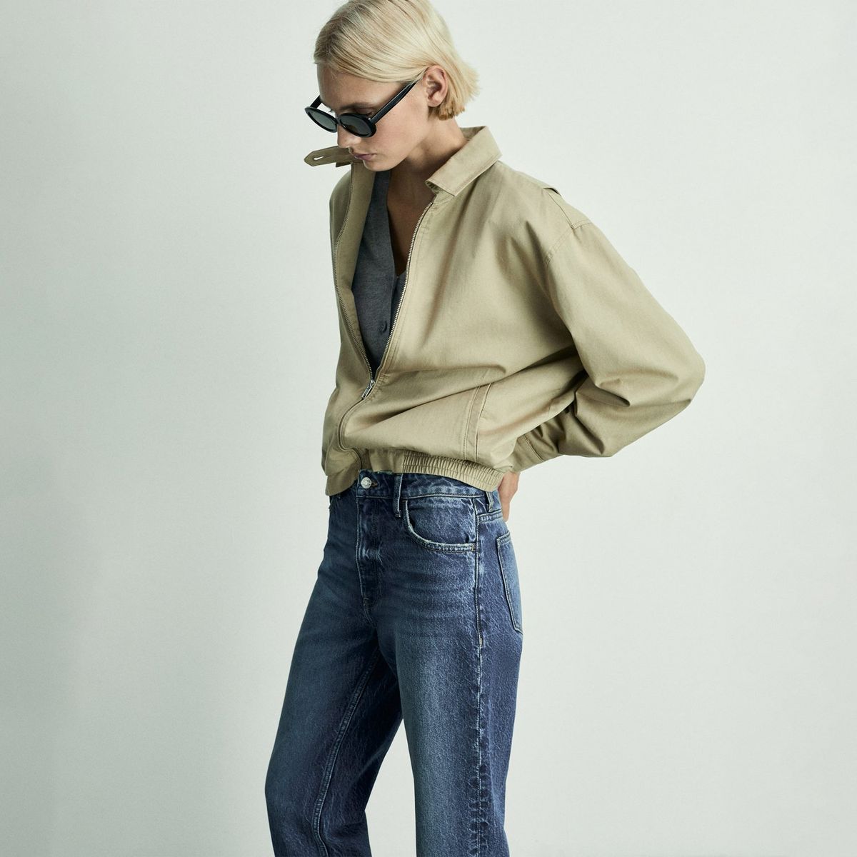 MANGO - Jean Mom 100% Algodón Mujer Mango