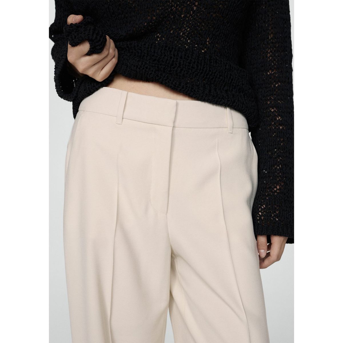 MANGO - Pantalón Wide Mujer Mango