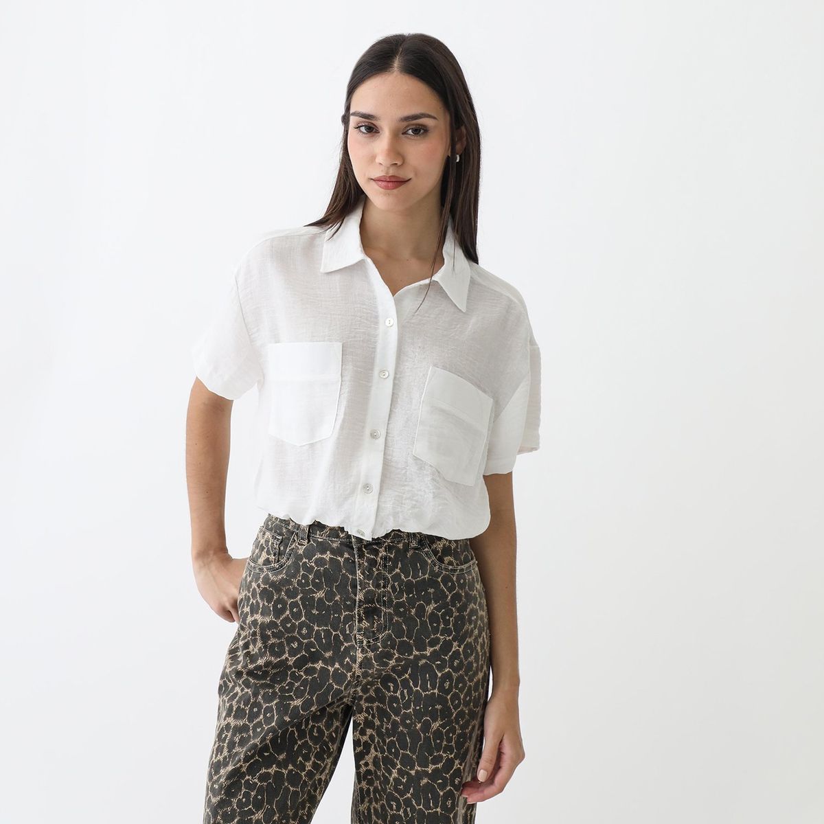 SYBILLA - Blusa Manga Corta Mujer Sybilla