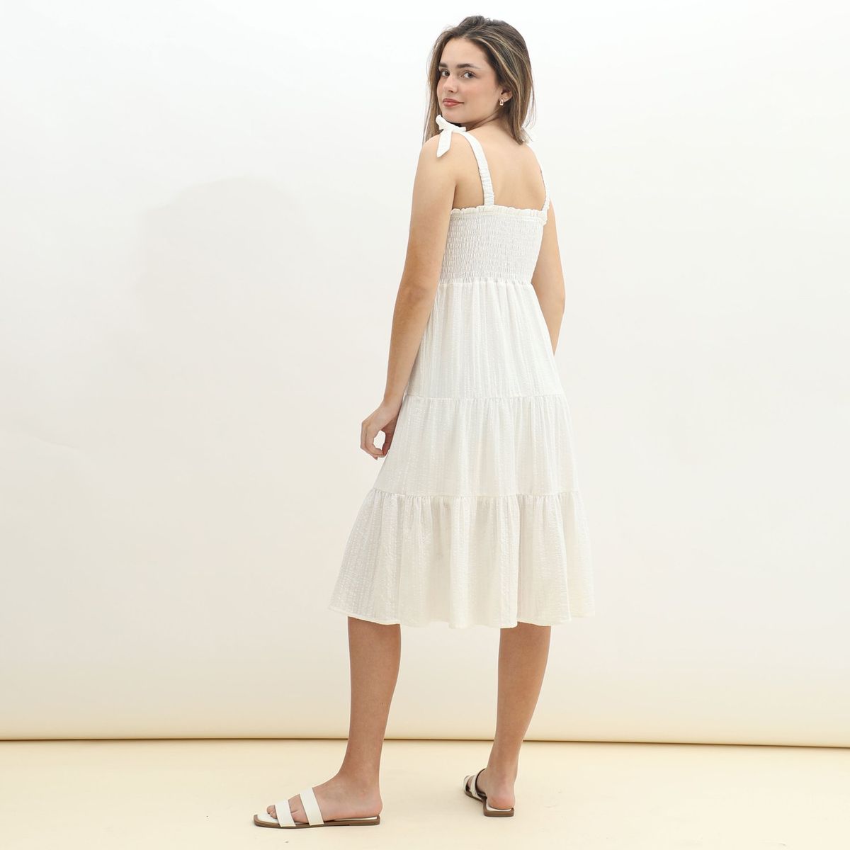 SYBILLA - Vestido Largo 100% Algodón Mujer Sybilla