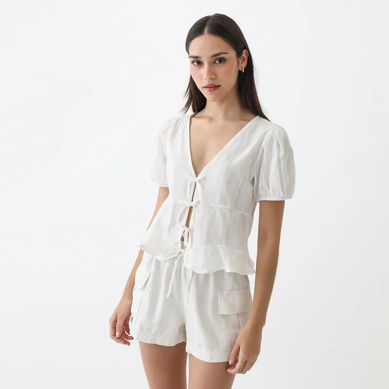 SYBILLA - Blusa Manga Corta Mujer Sybilla