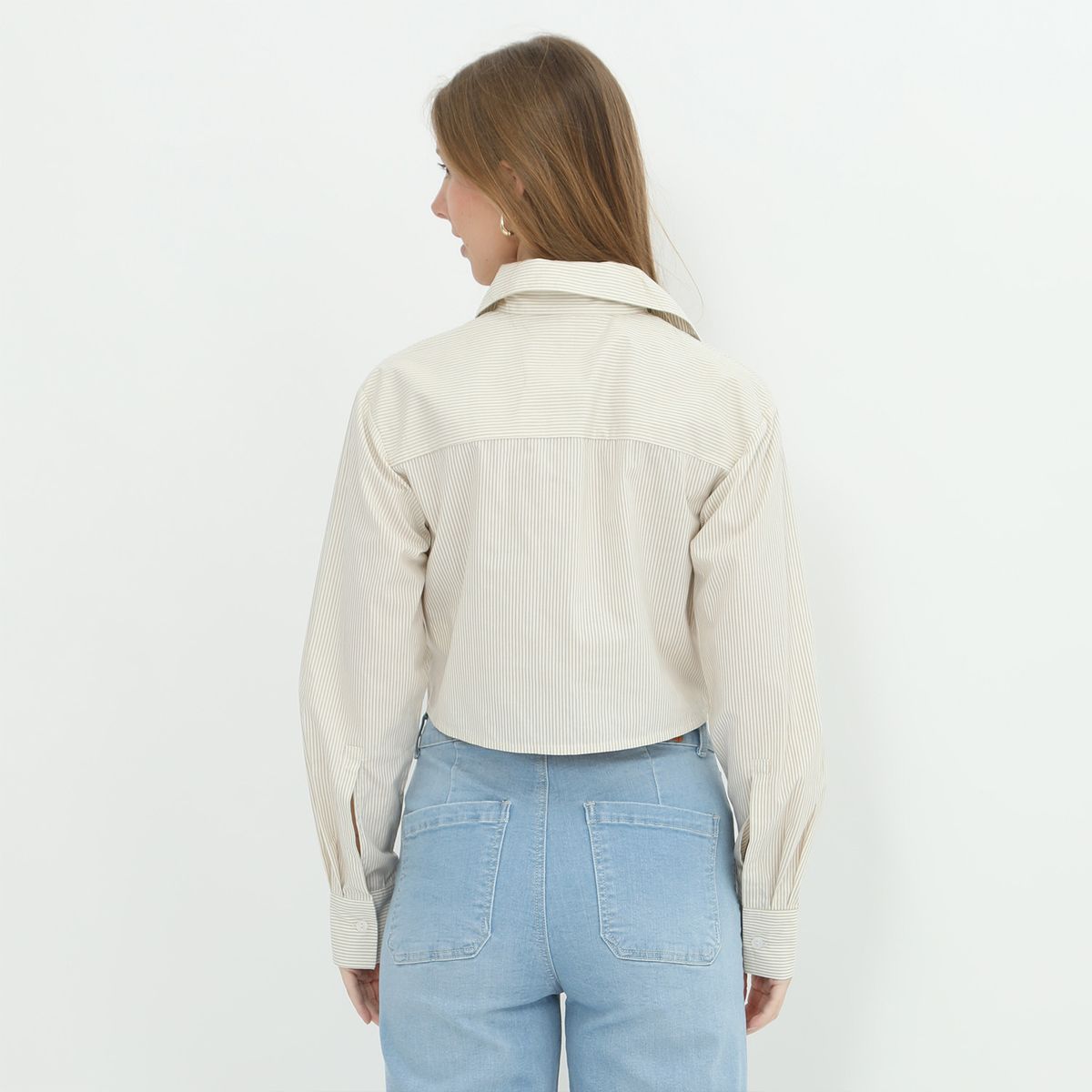 SYBILLA - Blusa Manga Larga 100% Algodón Mujer Sybilla