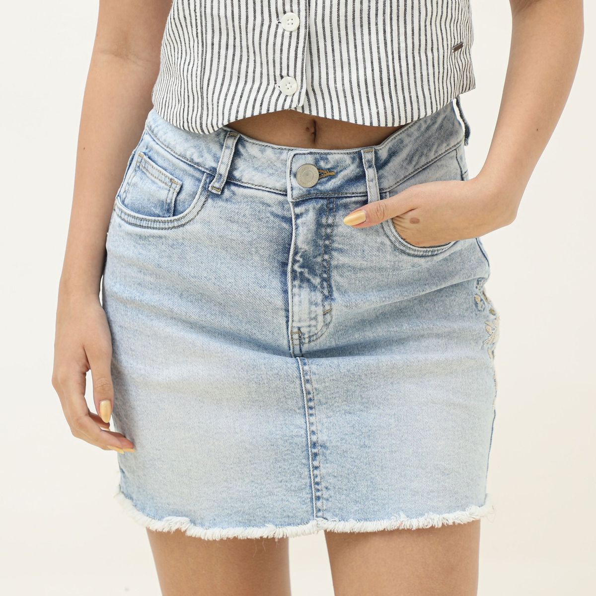 AMERICAN ABBEY - Jean Wide Algodón Mujer American Abbey