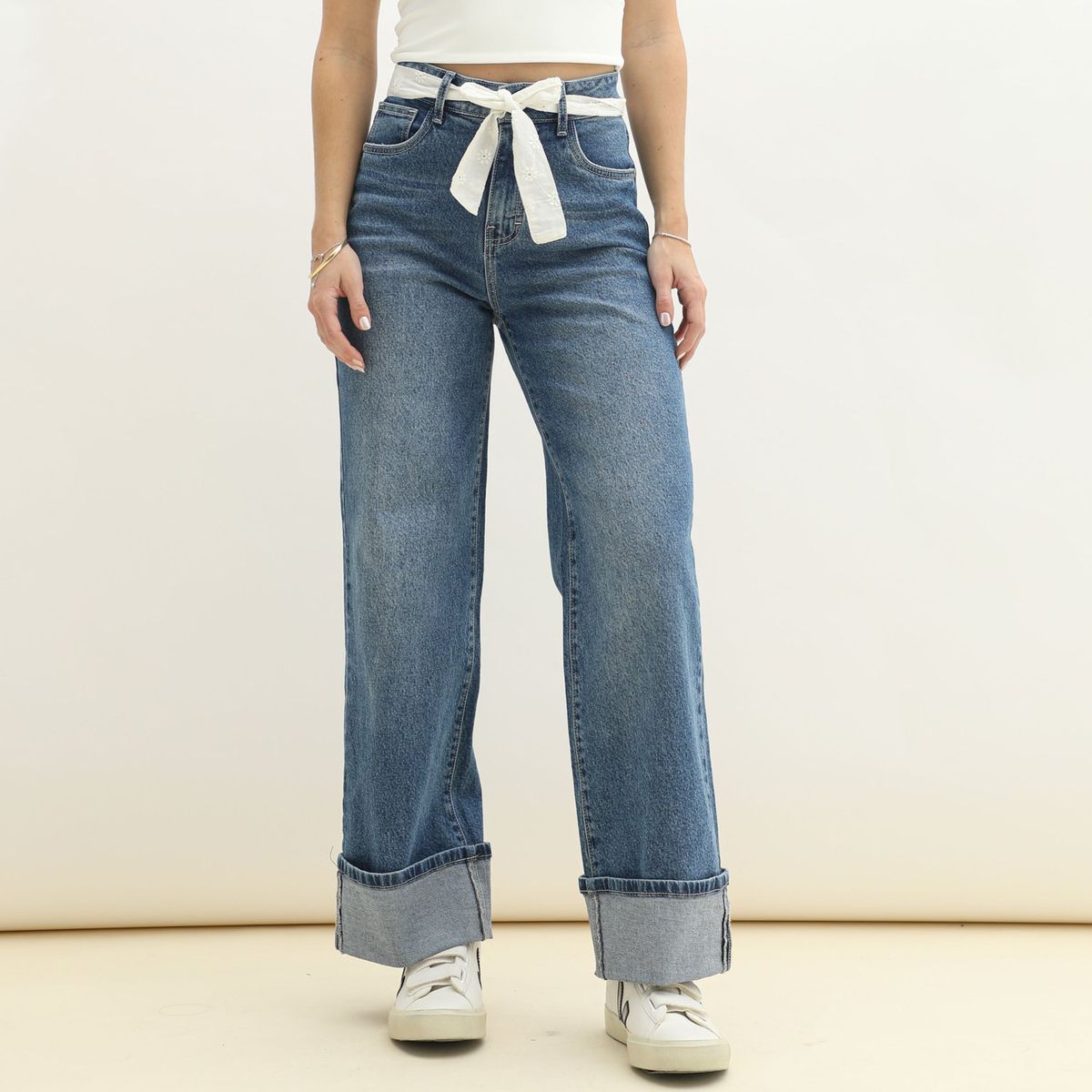 AMERICAN ABBEY - Jean Algodón Mujer American Abbey