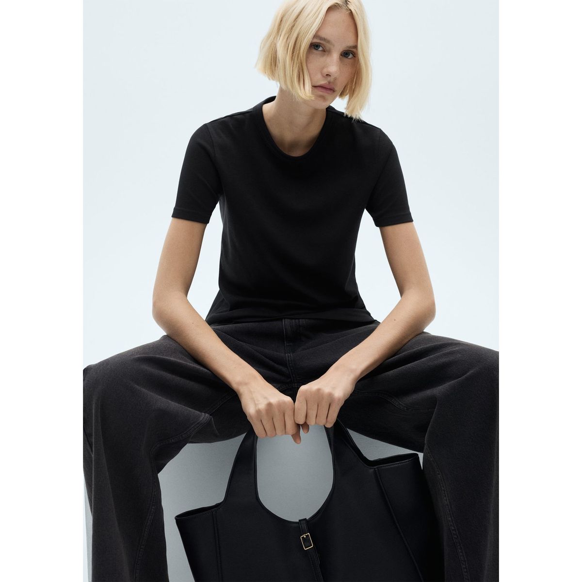 MANGO - Polo Manga Corta 100% Algodón Mujer Mango