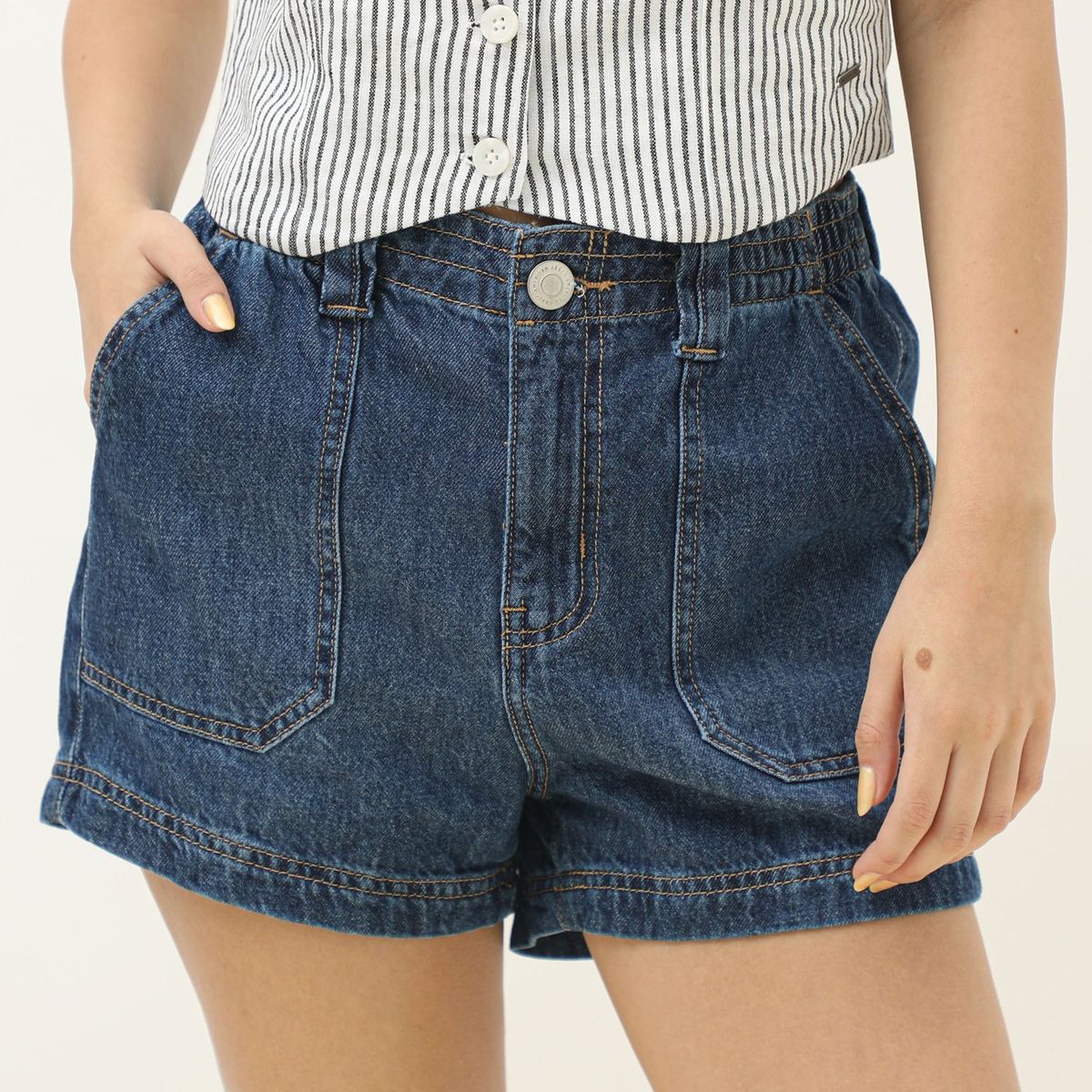 AMERICAN ABBEY - Short 100% Algodón Mujer American Abbey