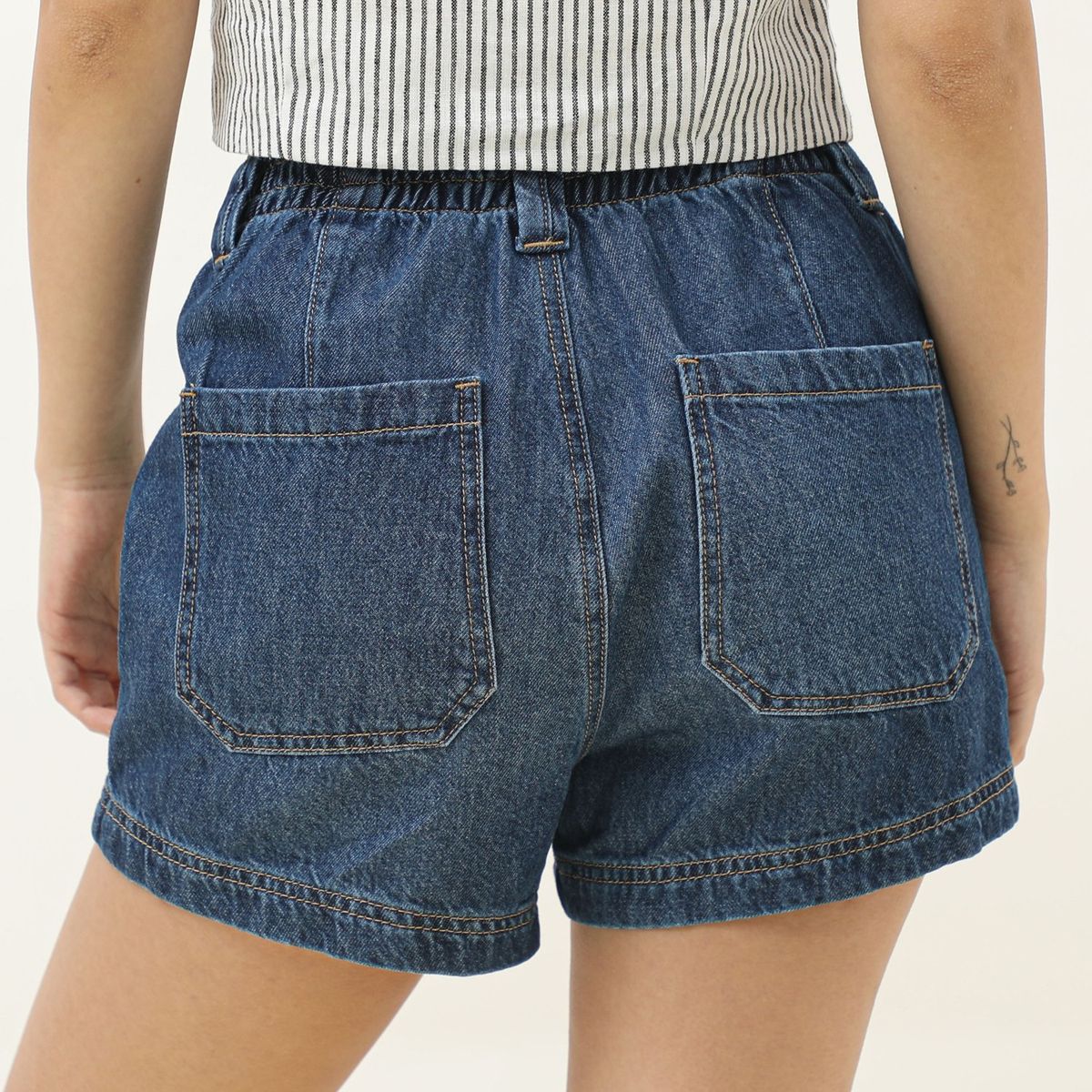 AMERICAN ABBEY - Short 100% Algodón Mujer American Abbey