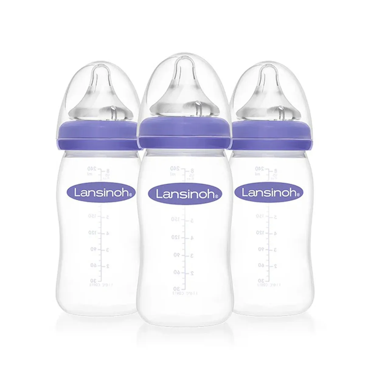 LANSINOH - Biberón Para Leche Materna 8 Oz - 3 Unid Lansinoh