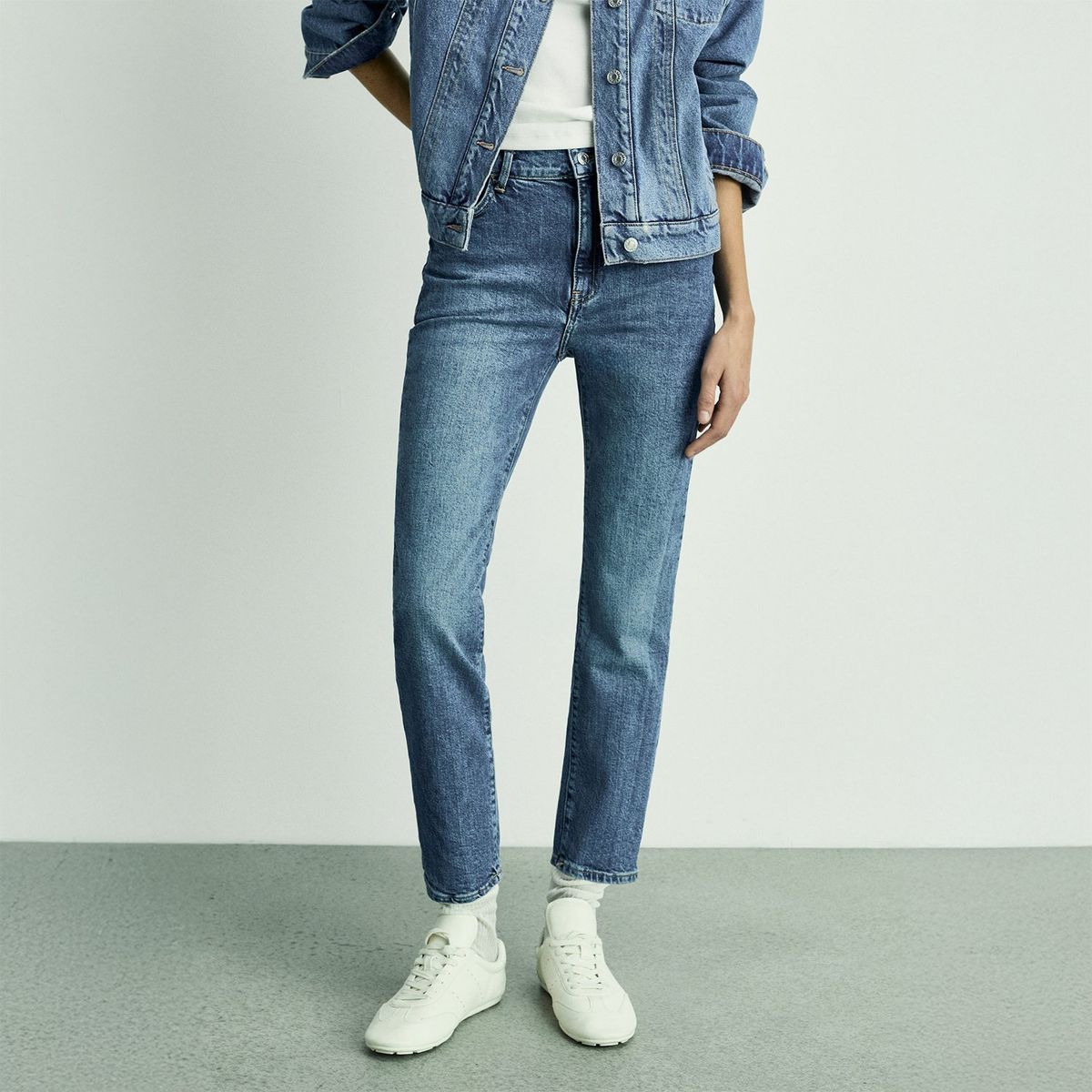 MANGO - Jean Slim Algodón Mujer Mango