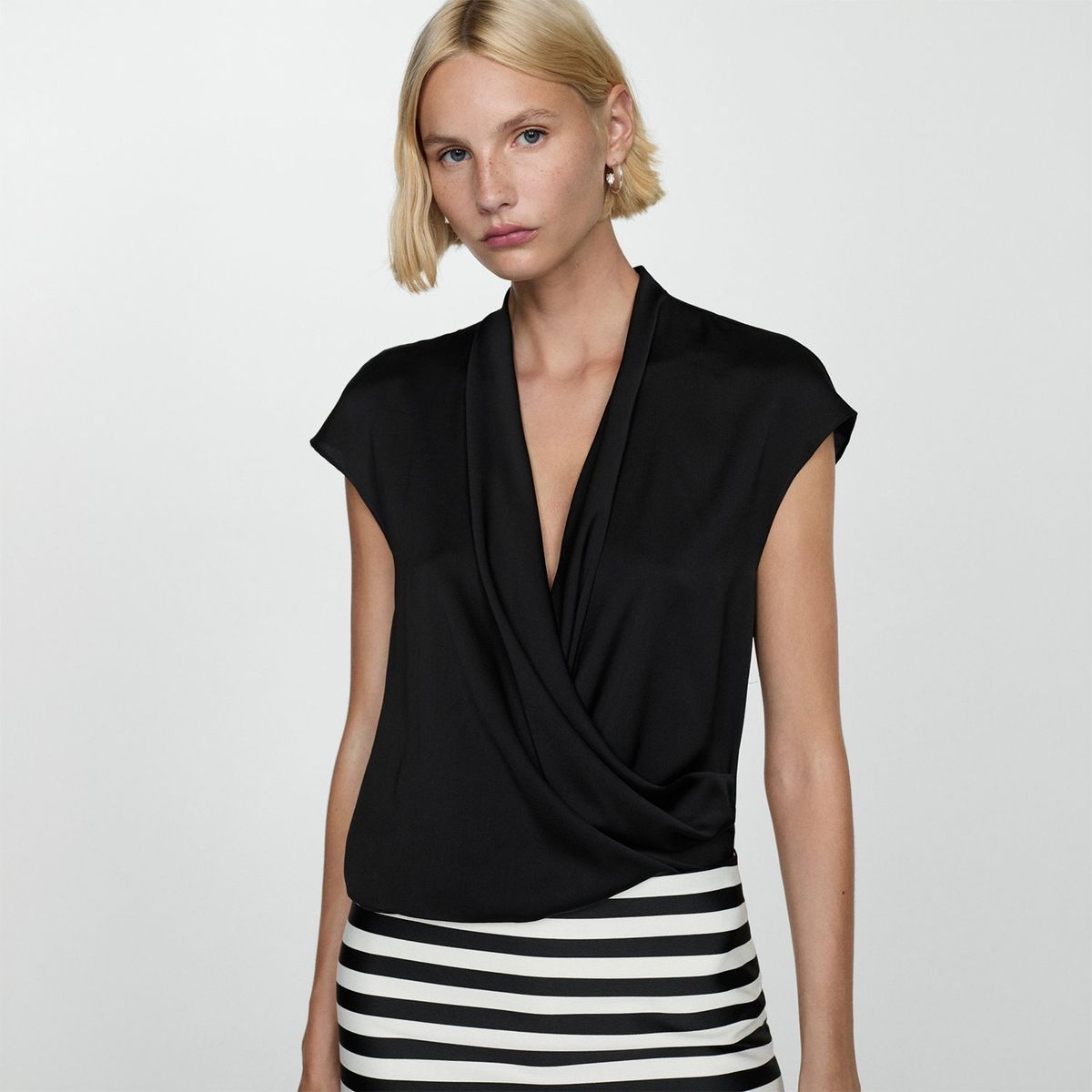 MANGO - Blusa Sin Mangas Mujer Mango