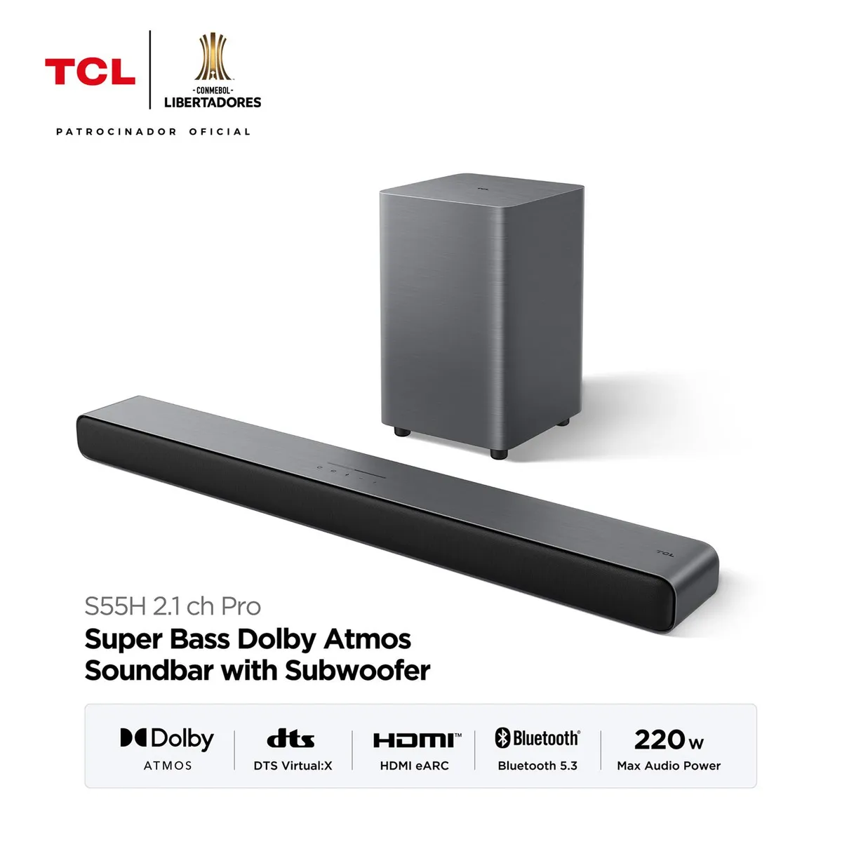 TCL - Soundbar Bluetooth S55h 220w S55h