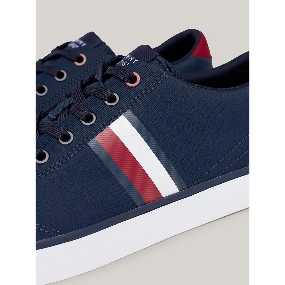 TOMMY HILFIGER - Zapatillas Urbanas Hombre Tommy Hilfiger Th Hi Vulc Low Strip Azul