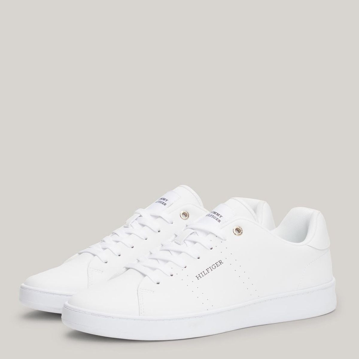 TOMMY HILFIGER - Zapatillas Urbanas Hombre Tommy Hilfiger Court Cupsole Rwb Lt Blanco