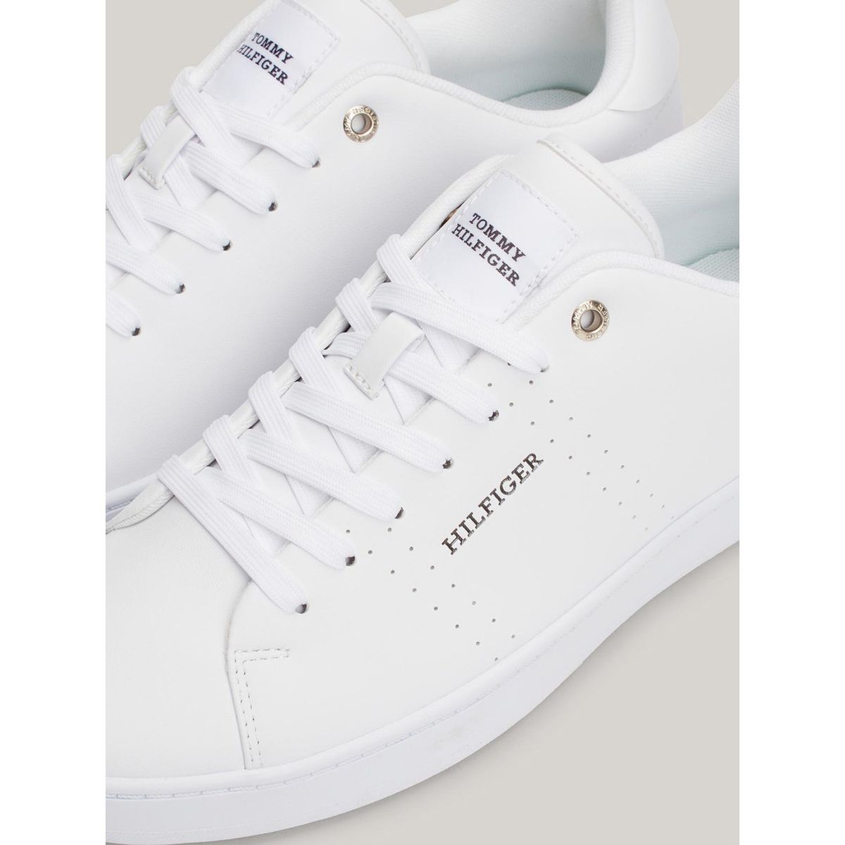 TOMMY HILFIGER - Zapatillas Urbanas Hombre Tommy Hilfiger Court Cupsole Rwb Lt Blanco