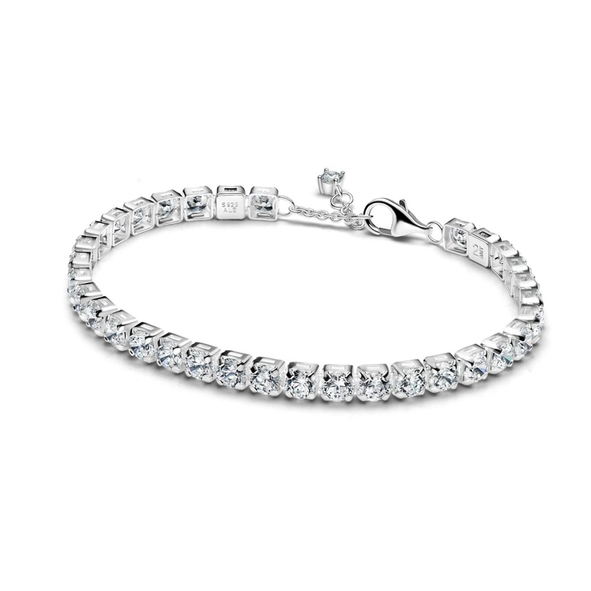 PANDORA - Brazalete Tenis Ancha Brillante