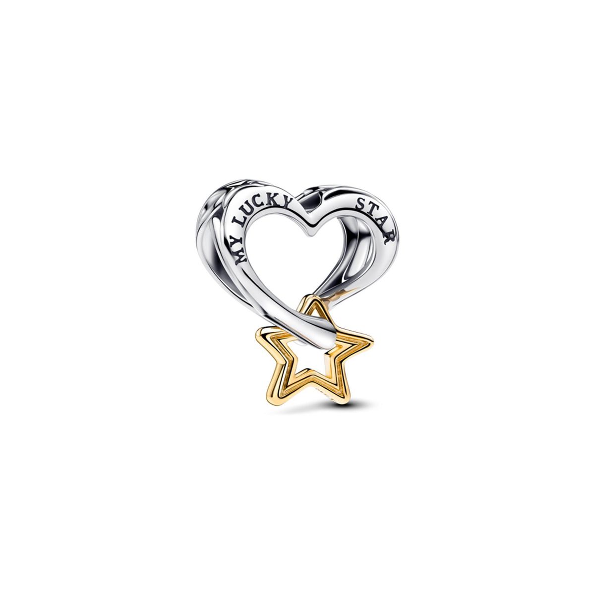 PANDORA - Charm Estrella Y Corazón De La Suerte