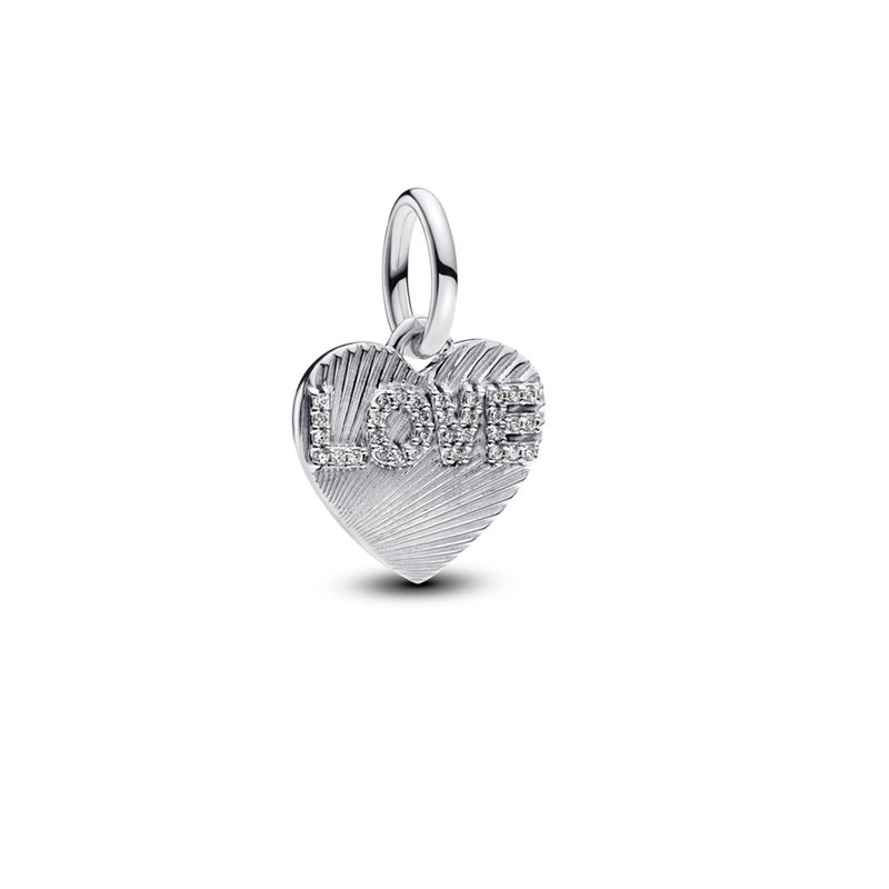 PANDORA - Charm Colgante Grabable Corazón Amor