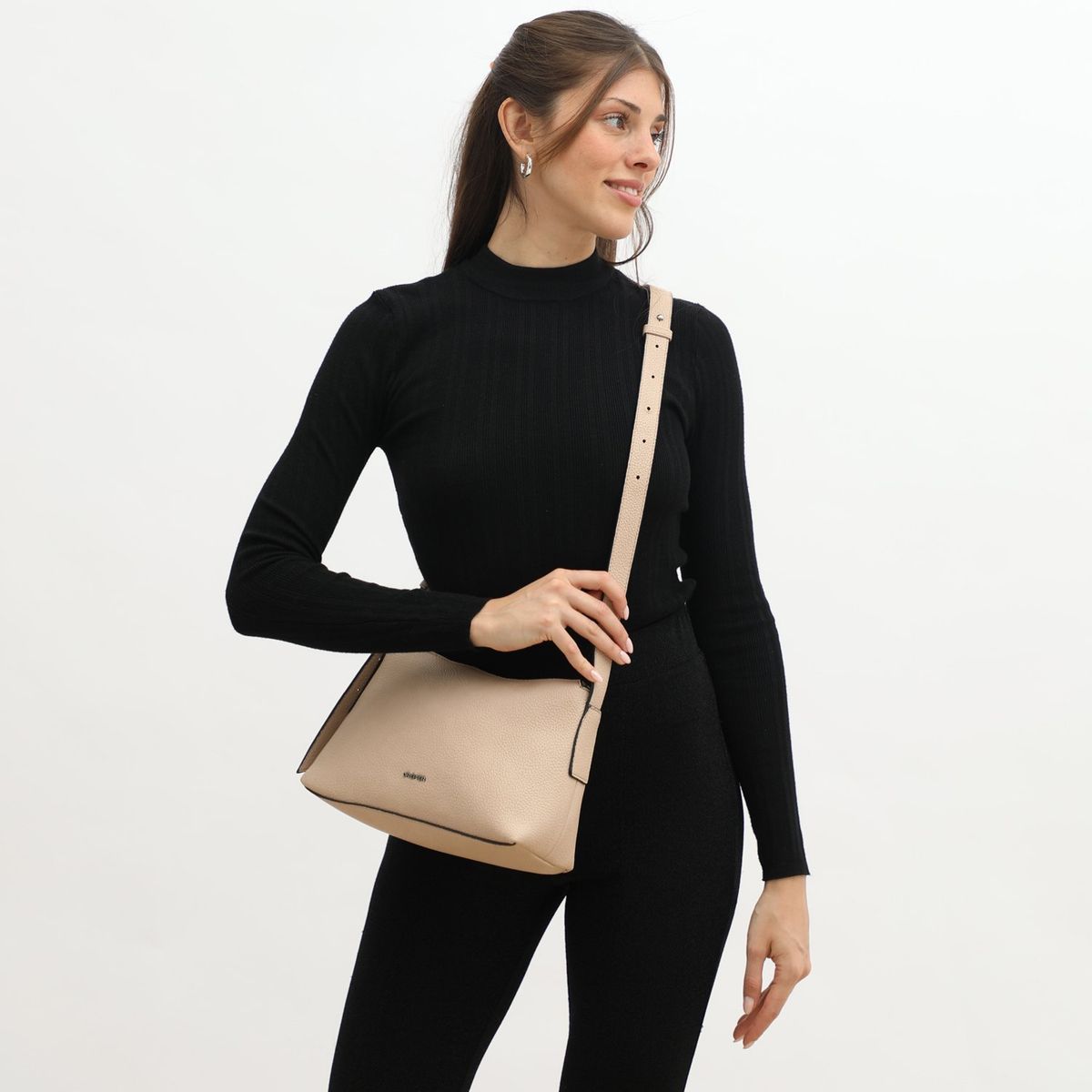 CREPIER - Crossbody Duna Md Beige Avena Crepier