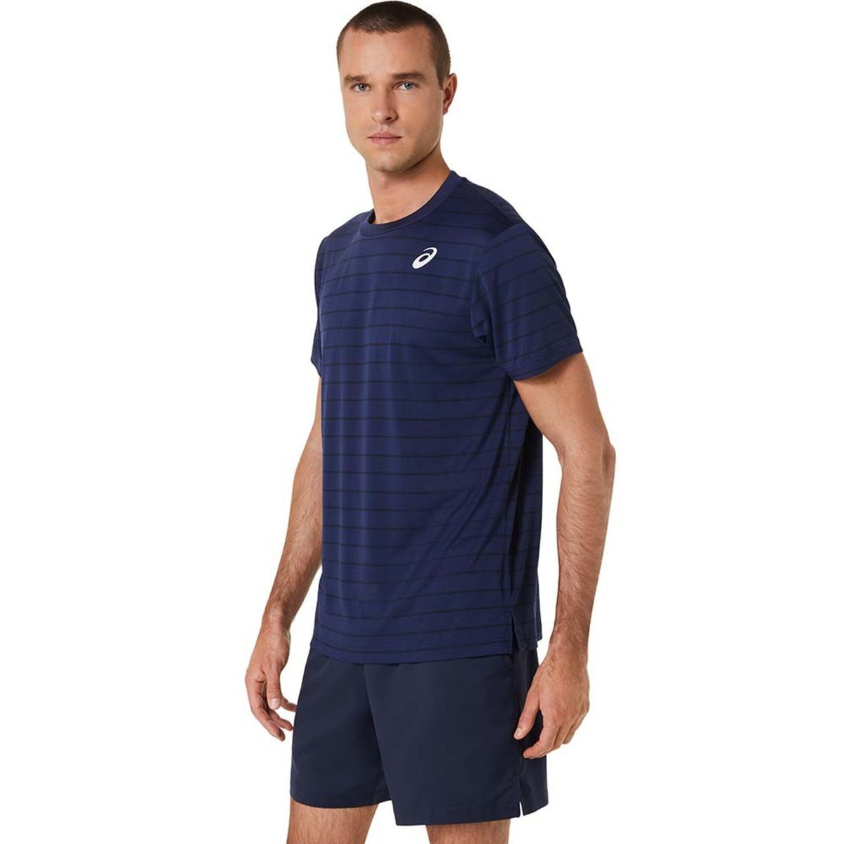 ASICS - Polo Deportivo Court Stripe Hombre Asics
