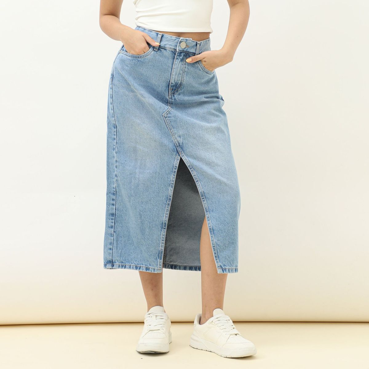 DOO AUSTRALIA - Falda Larga 100% Algodón Mujer Doo Australia