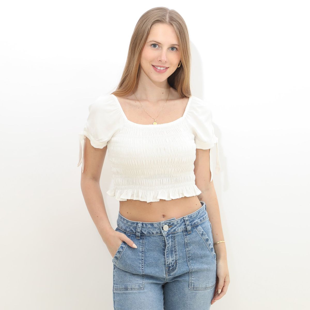 AMERICAN ABBEY - Blusa Manga Corta Mujer American Abbey