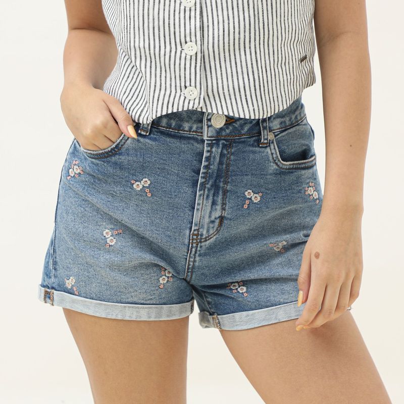 AMERICAN ABBEY - Short 100% Algodón Mujer American Abbey