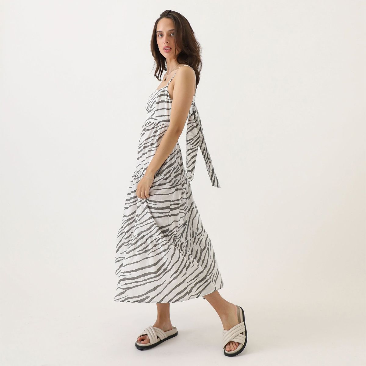 DENIMLAB - Vestido Largo 100% Algodón Mujer Denimlab