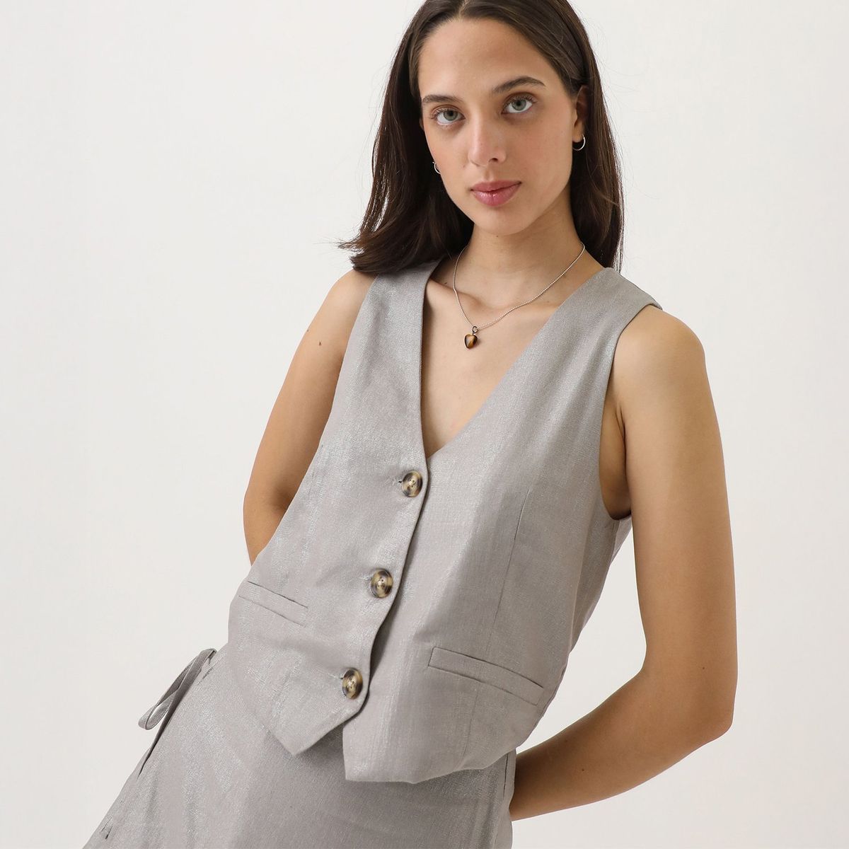 DENIMLAB - Chaleco Casual Mujer Denimlab