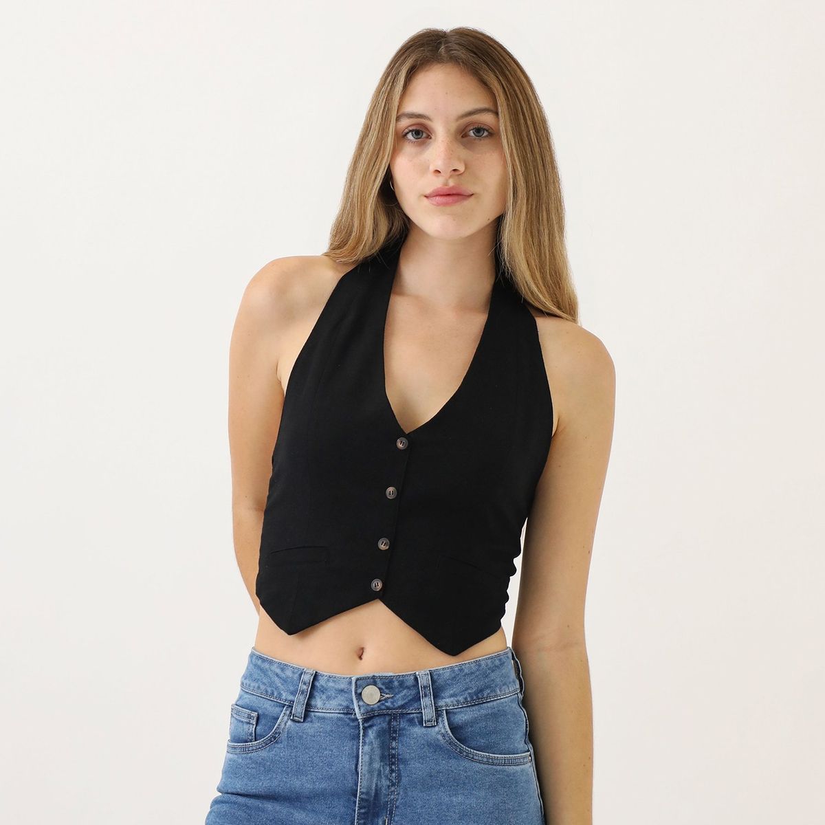 DENIMLAB - Chaleco 100% Algodón Mujer Denimlab