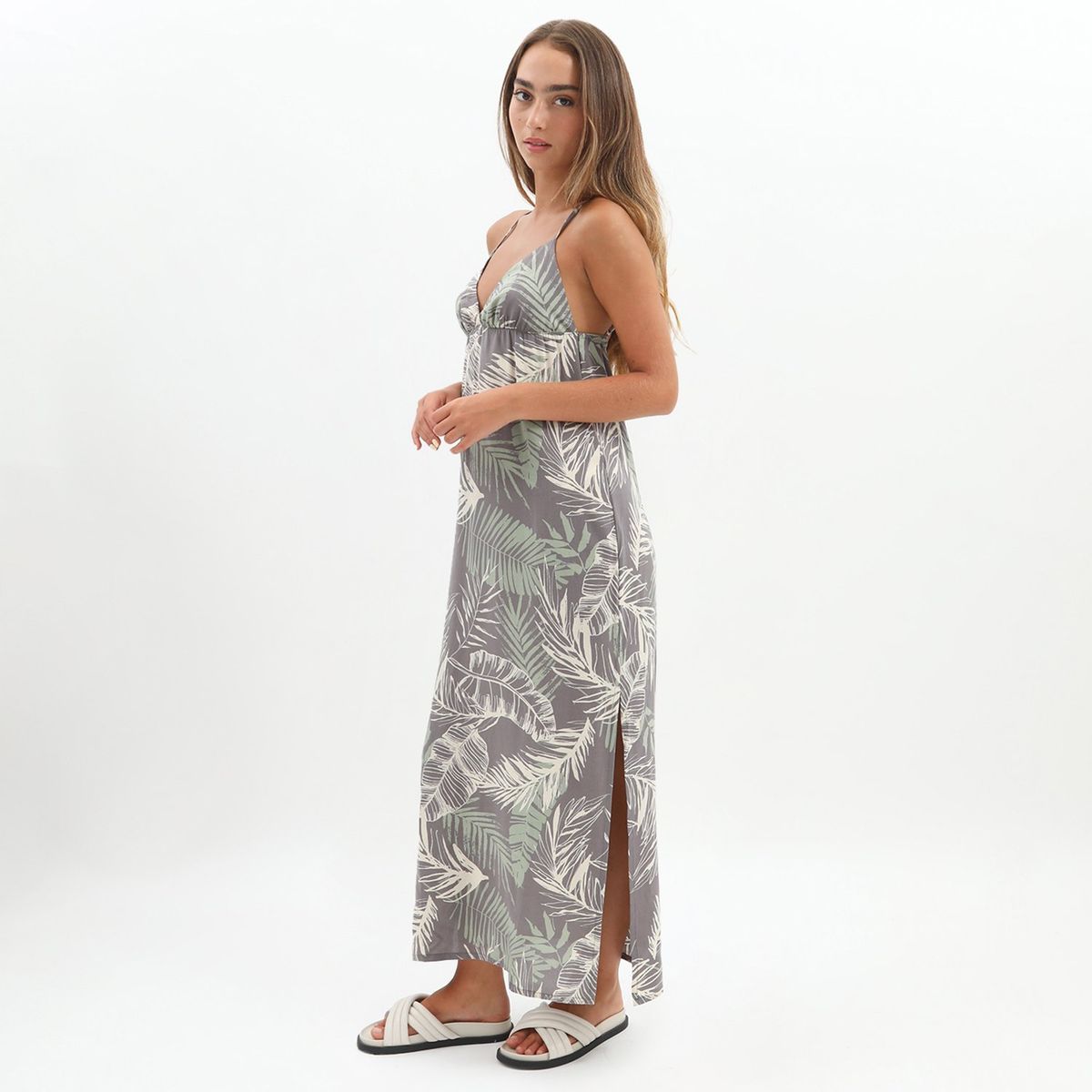 DENIMLAB - Vestido Largo Casual Mujer Denimlab