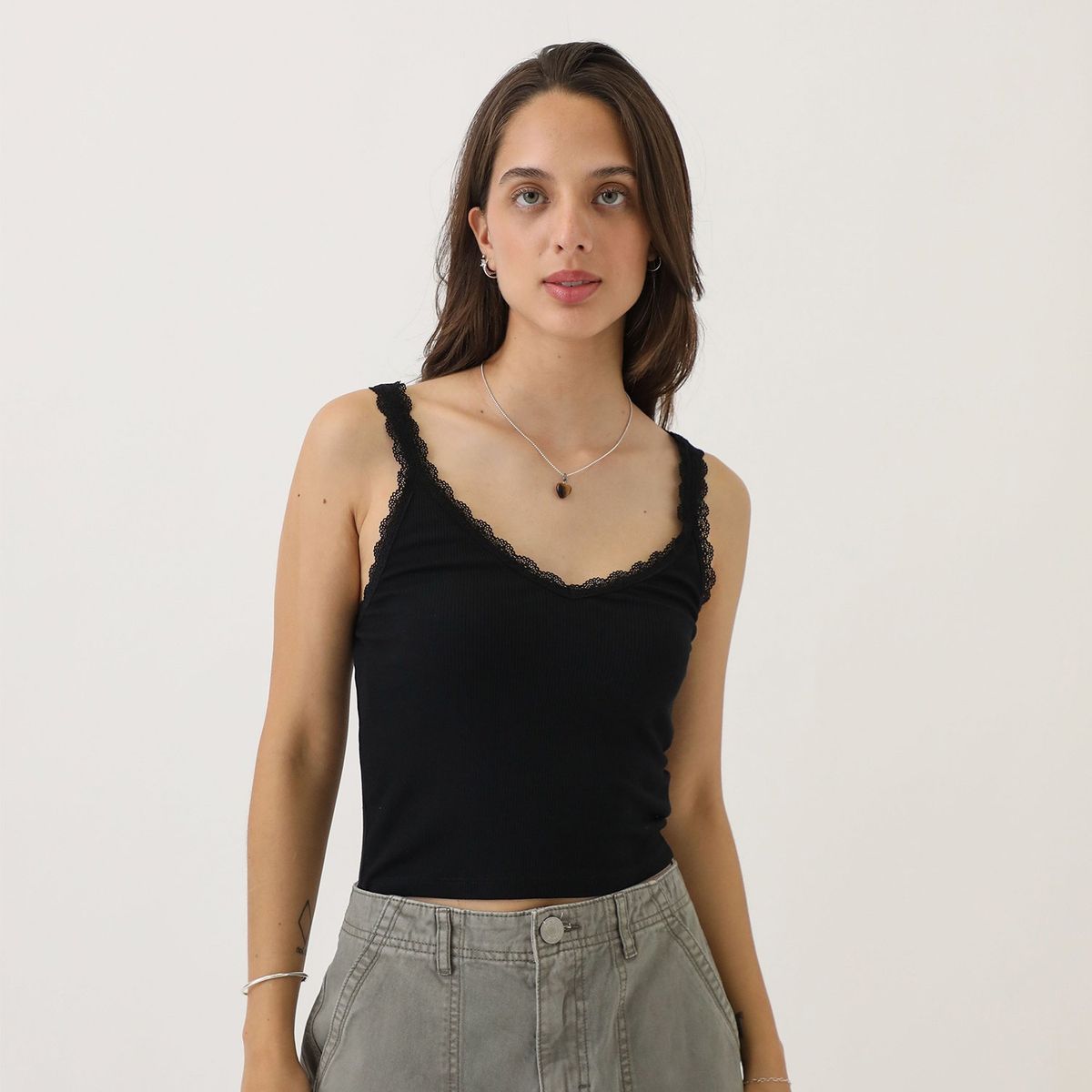 DENIMLAB - Top Sin Mangas Algodón Mujer Denimlab