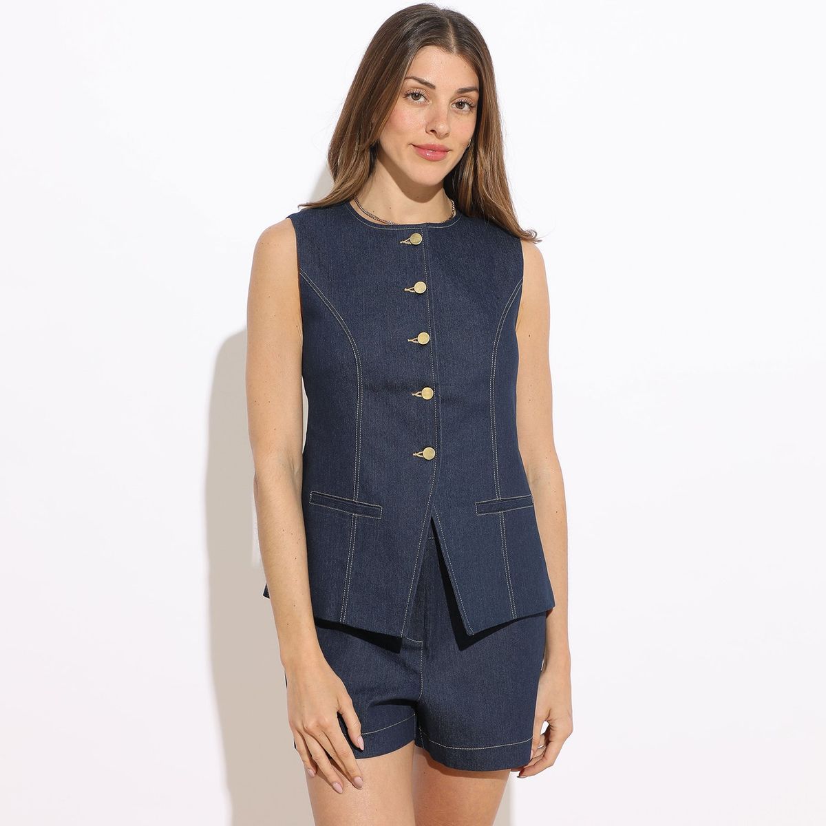 BASEMENT - Chaleco Algodón Mujer Basement