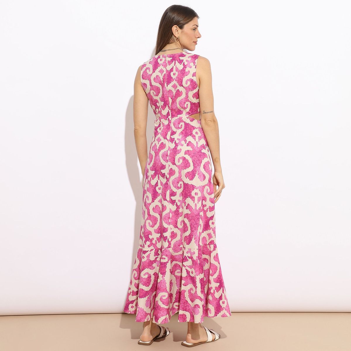 BASEMENT - Vestido Largo Algodón Mujer Basement