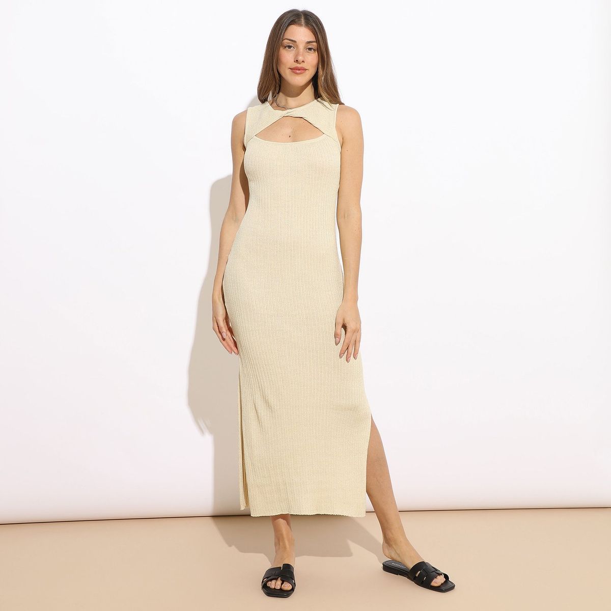 BASEMENT - Vestido Largo Casual Mujer Basement