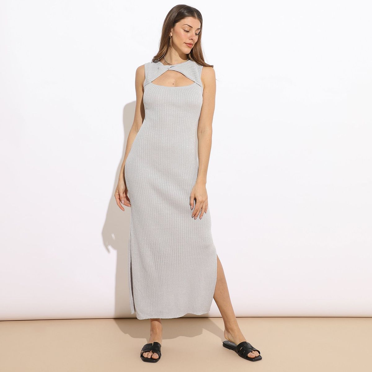 BASEMENT - Vestido Largo Casual Mujer Basement