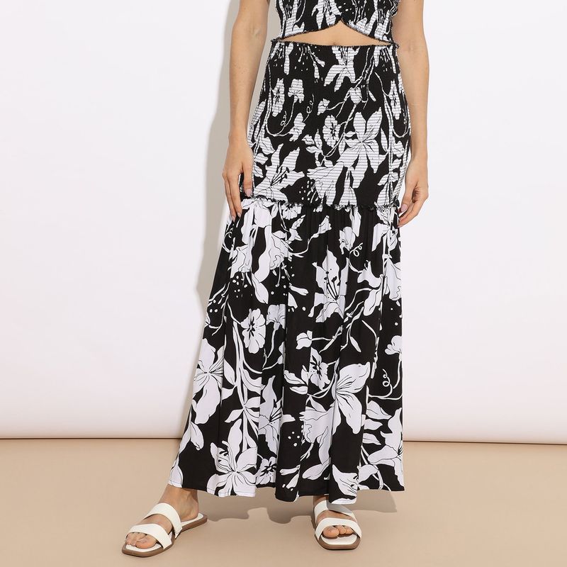 BASEMENT - Falda Larga Casual Mujer Basement