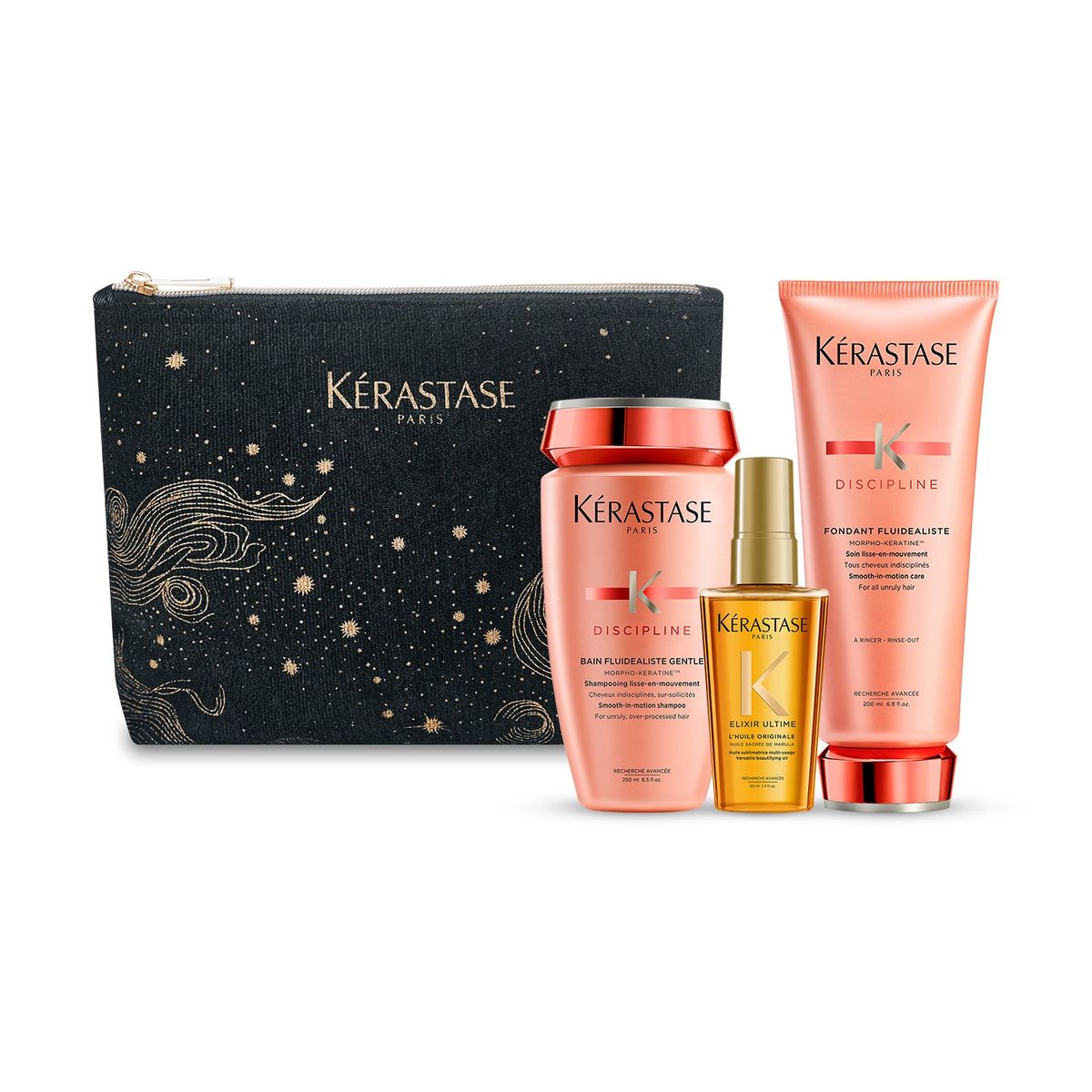 KERASTASE - Set Kérastase Discipline Anti-Frizz + Shampoo + Acondicionador
