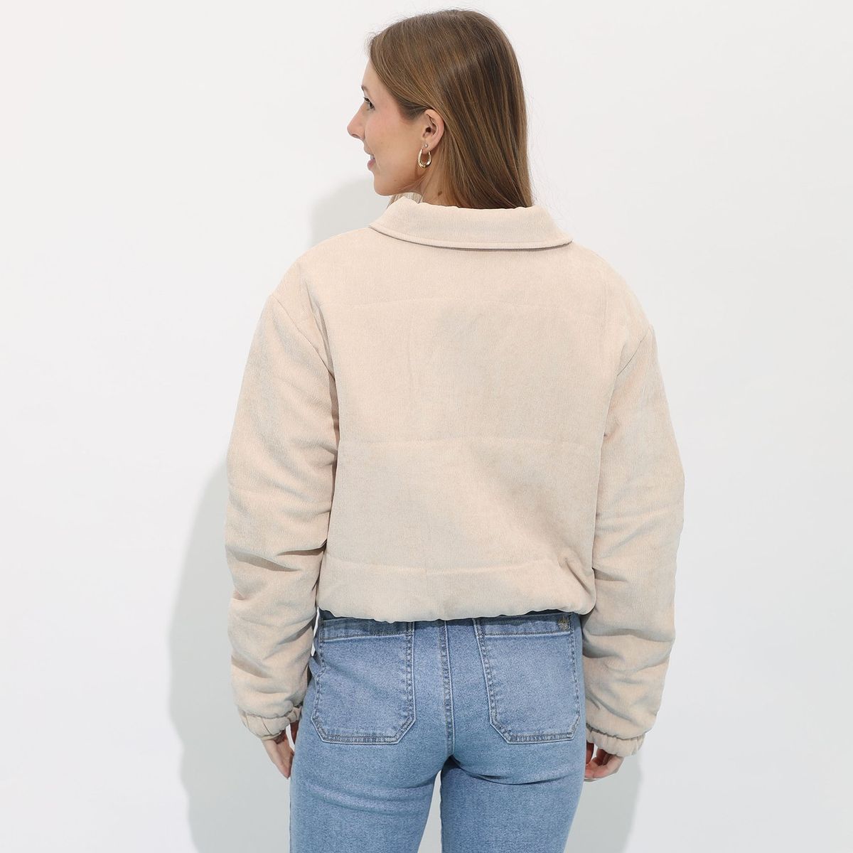 DOO AUSTRALIA - Casaca Crop Fit Algodón Mujer Doo Australia