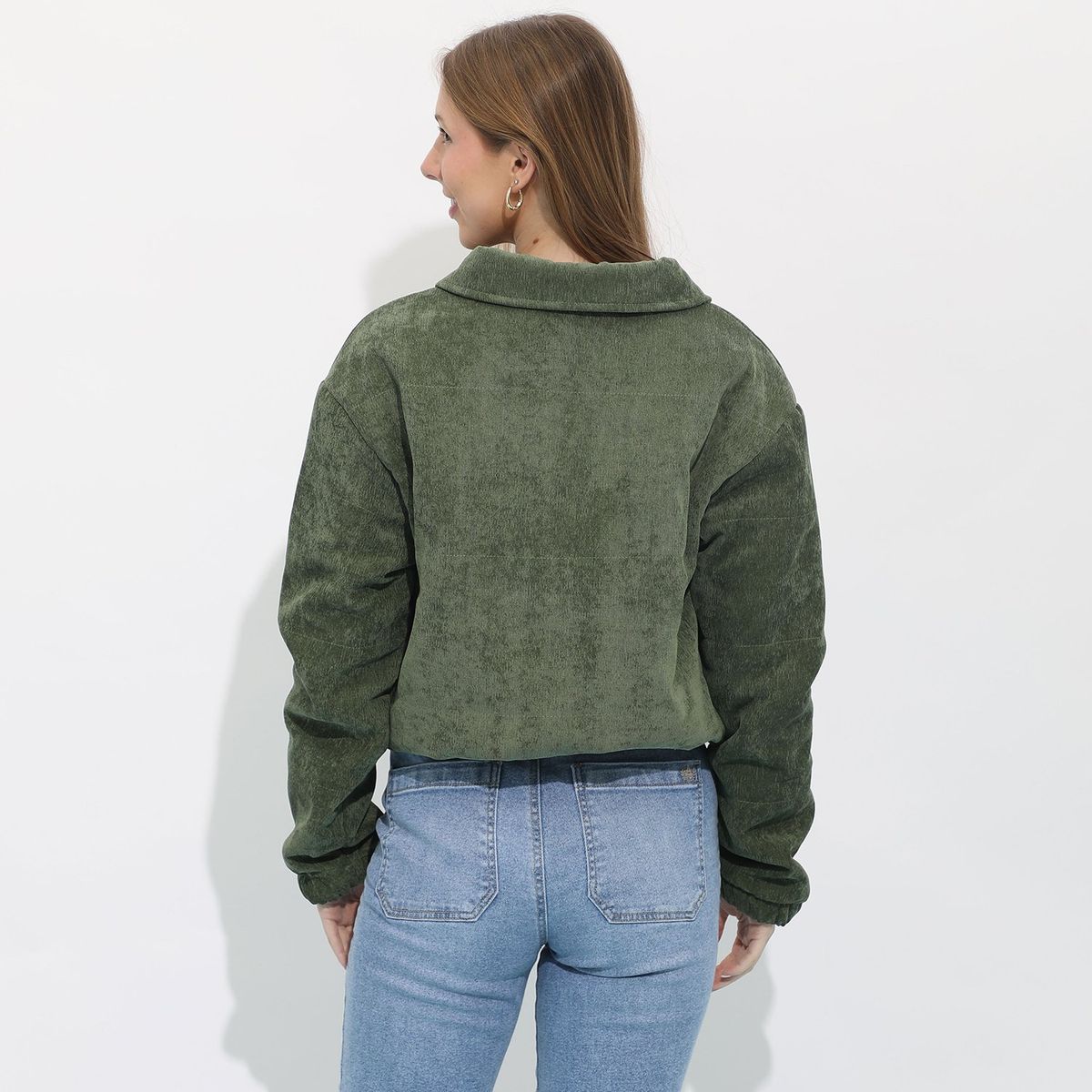 DOO AUSTRALIA - Casaca Crop Fit Algodón Mujer Doo Australia