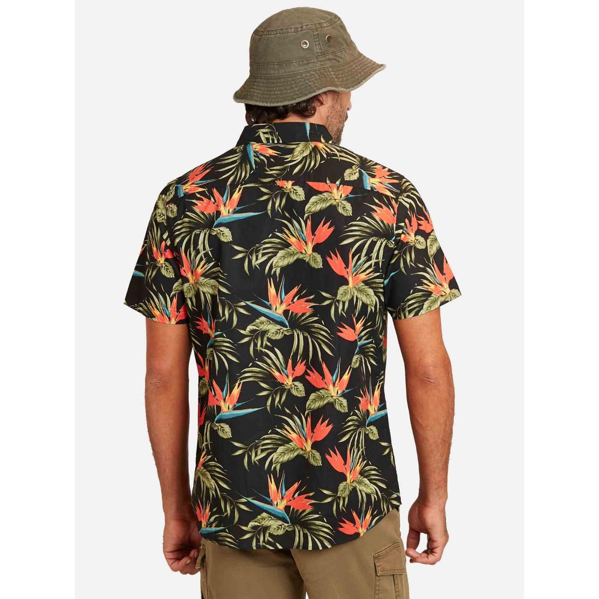 RIP CURL - Camisa Manga Corta 100% Algodón Hombre Rip Curl