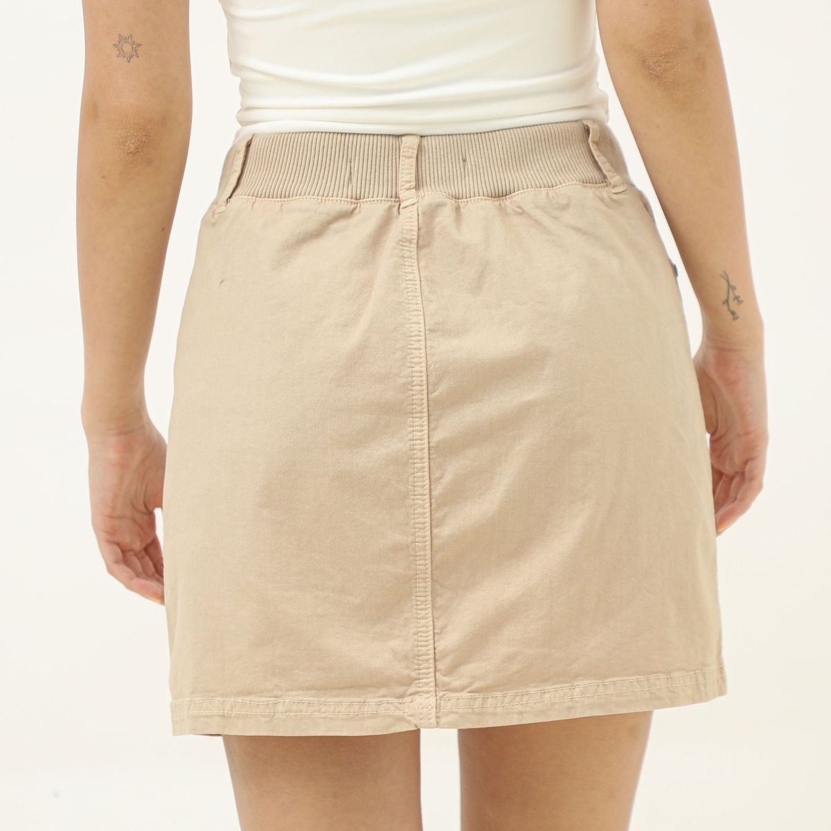 AMERICAN ABBEY - Falda Corta Algodón Mujer American Abbey