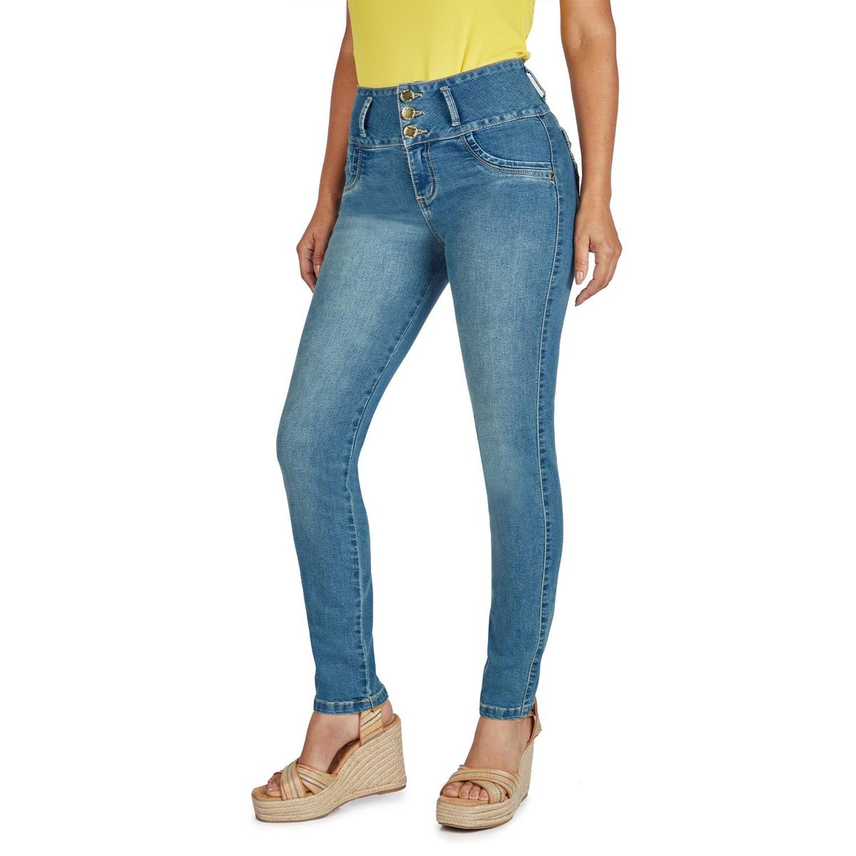 VRP BY VIVIANA RIVAS PLATA - Jean Slim Algodón Mujer Vrp By Viviana Rivas Plata