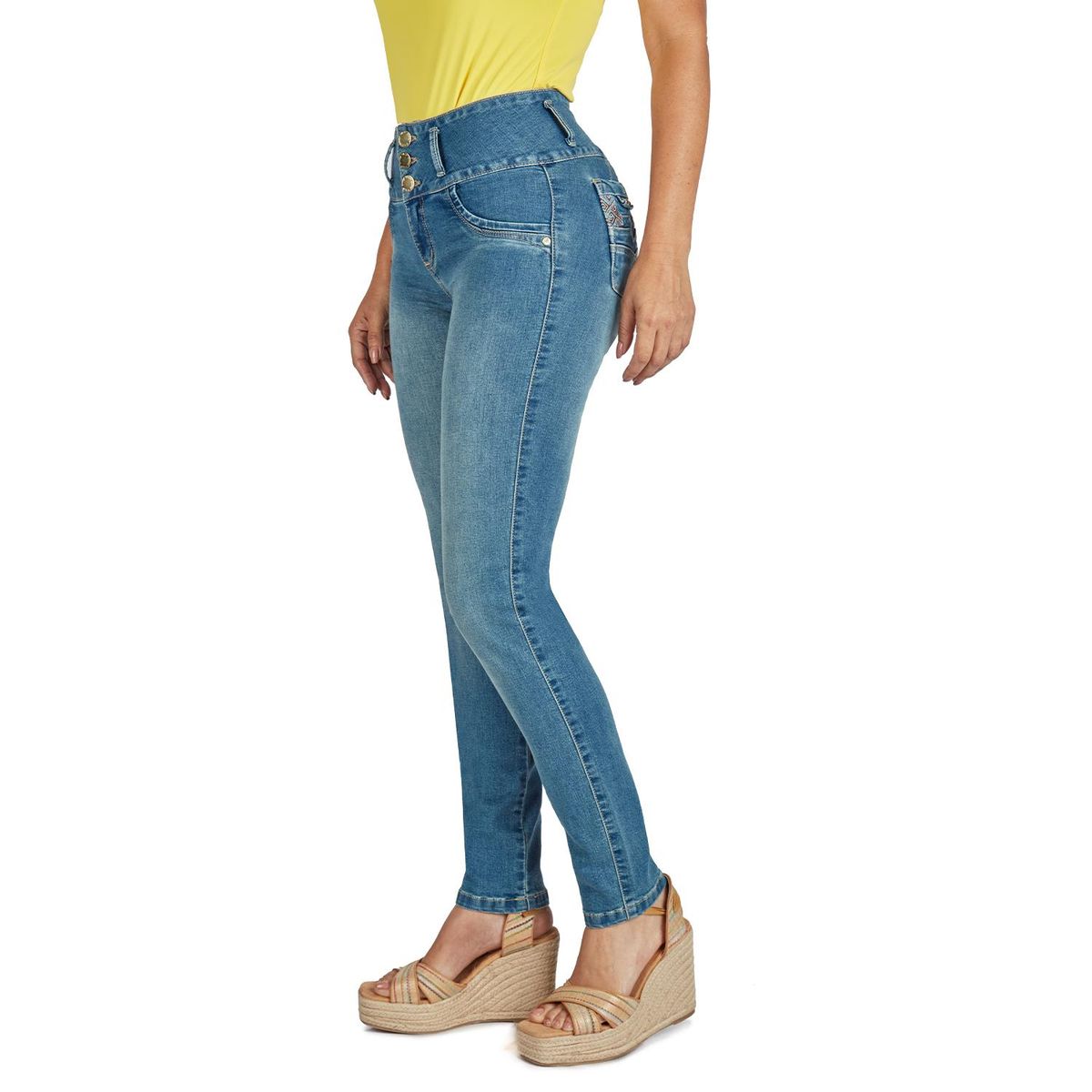 VRP BY VIVIANA RIVAS PLATA - Jean Slim Algodón Mujer Vrp By Viviana Rivas Plata