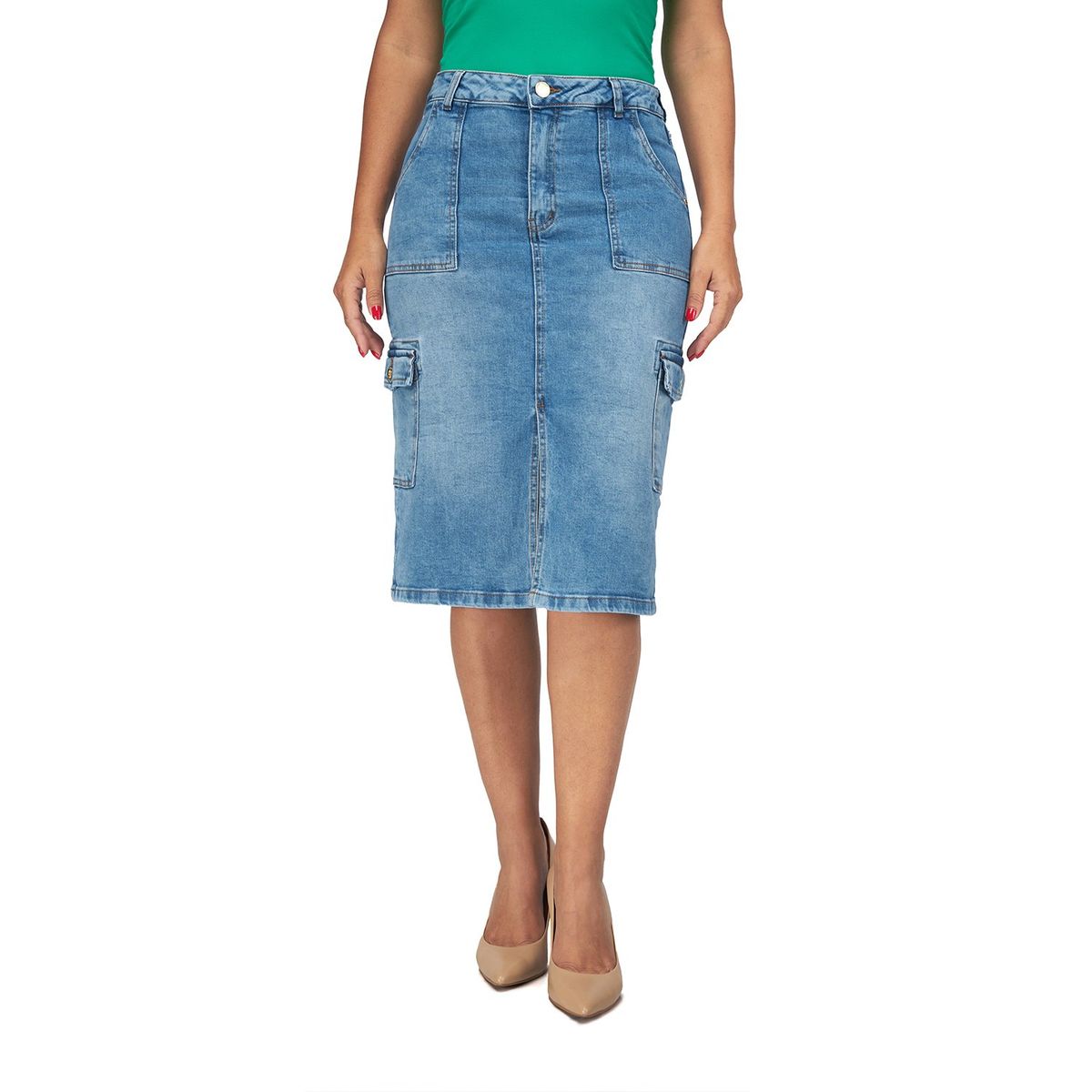 VRP BY VIVIANA RIVAS PLATA - Falda Midi Cargo