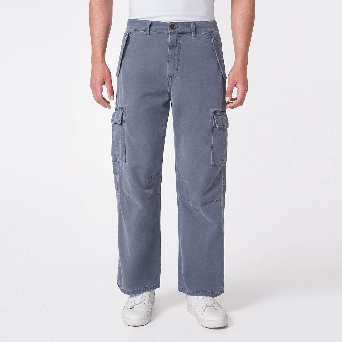 PIONIER - Pantalón Baggy 100% Algodón Hombre Pionier