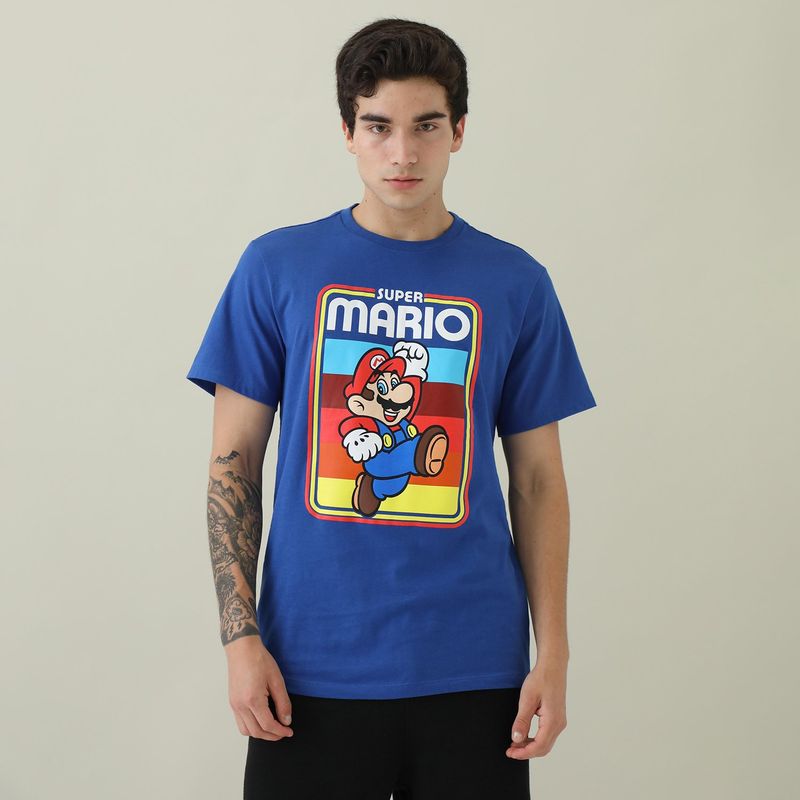 BEARCLIFF - Polo Mario Bros 100% Algodón Hombre Bearcliff