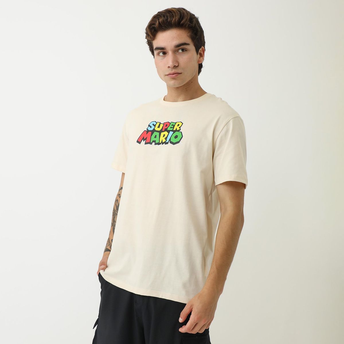 BEARCLIFF - Polo Mario Bros 100% Algodón Hombre Bearcliff