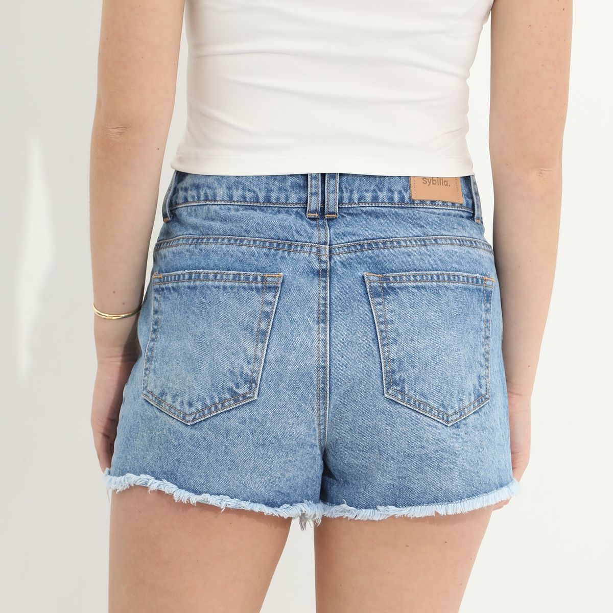 SYBILLA - Short 100% Algodón Mujer Sybilla